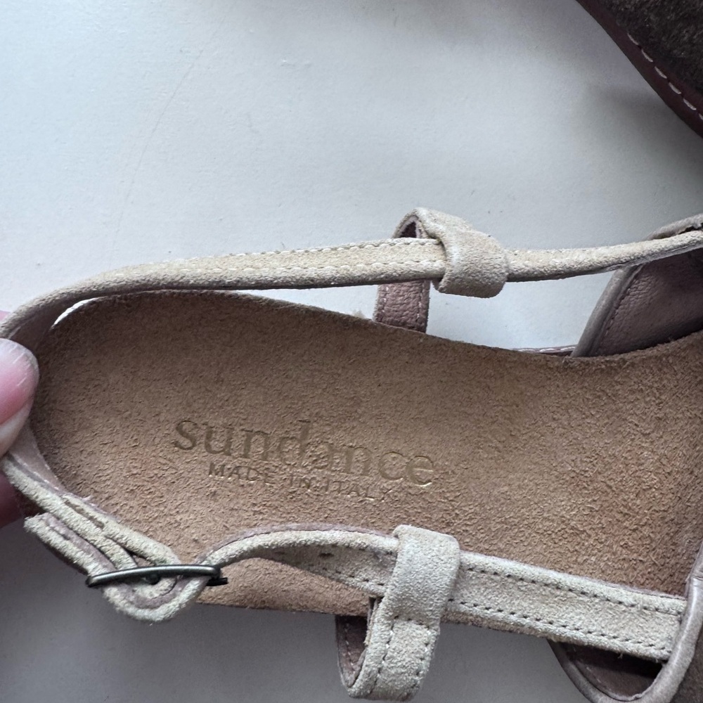 Sundance Metallic Gold Sandals - Picture 8 of 8